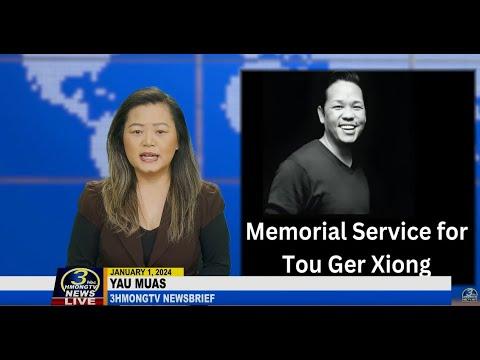 3HMONGTV Newsbrief | January 1, 2024. Memorial service for Tou Ger Xiong.