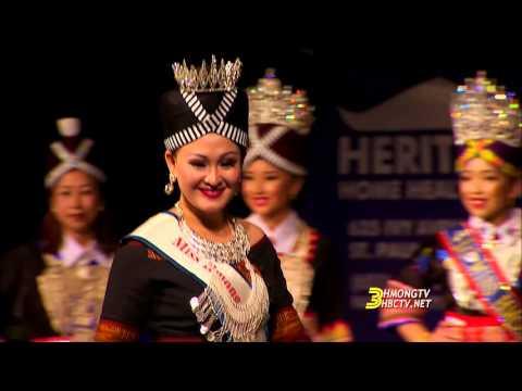 3HMONGTV: Past pageant winners walk on stage at Hmong MN New Year 2016.