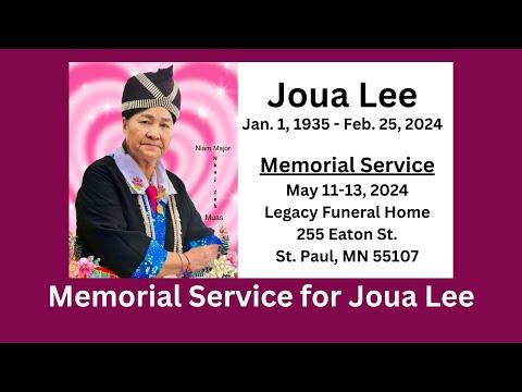 3HMONGTV | Memorial Service for Joua Lee, niam Major Nkaj Zeb Muas Lub Ntees 05/11/2024-05/13/2024.