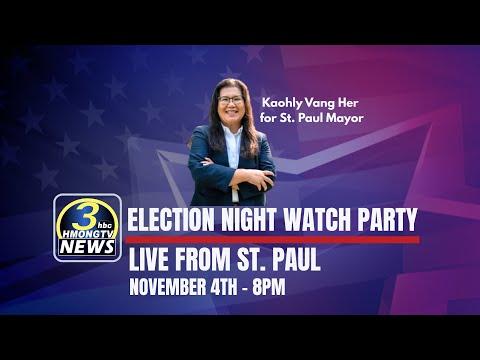 🔴3HMONGTV LIVE |  Election night watch for Kaohly Vang Her for St. Paul Mayor.