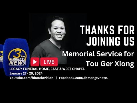 3HMONGTV LIVE | Celebration of Life for Tou Ger Xiong, a community champion. PART ONE.