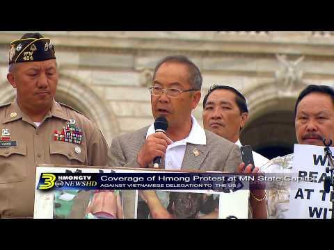 3HMONGTV NEWS: Hmong rallied at MN State Capitol against Vietnamese delegation to the US.