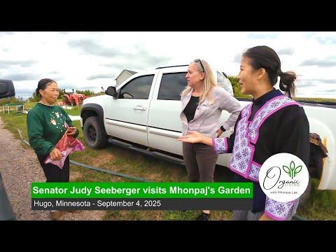 🔴Organic Living | 09-04-2025 - A visit by Senator Judy Seeberger to Mhonpaj's Garden.