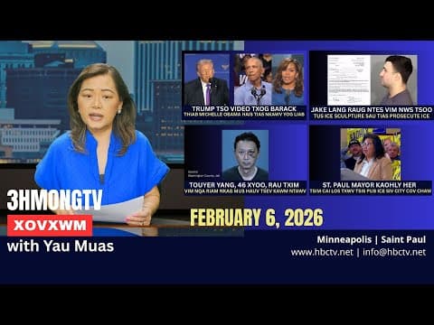 🔴3HMONGTV NEWS | February 6, 2026 -  Xovxwm tshaj tawm hauv xeev Minnesota hnub no.
