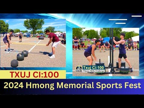 3HMONGTV | Txuj Ci:100 Fitness Skills Challenge at the 2024 Hmong Memorial Sports Fest.