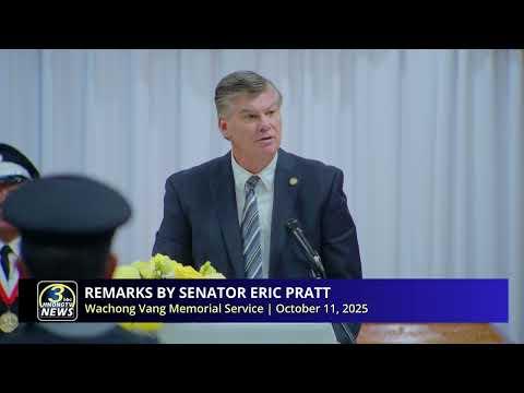 🔴3HMONGTV | 10-11-2025 - Remarks by Senator Eric Pratt at the funeral for Wachong Vang.