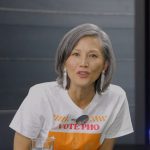 Tamlyn Tomita, actress and activist, on the show with Foua Vang